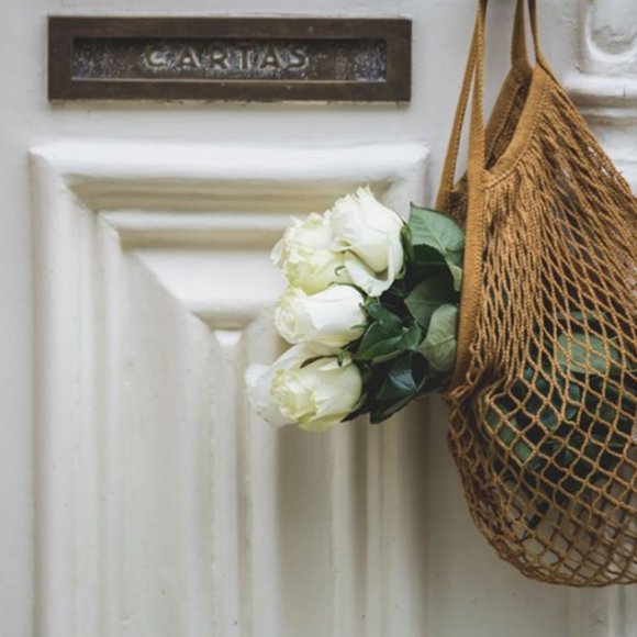 ✨ BROWN | French Market Net Tote - Picture 2 of 4